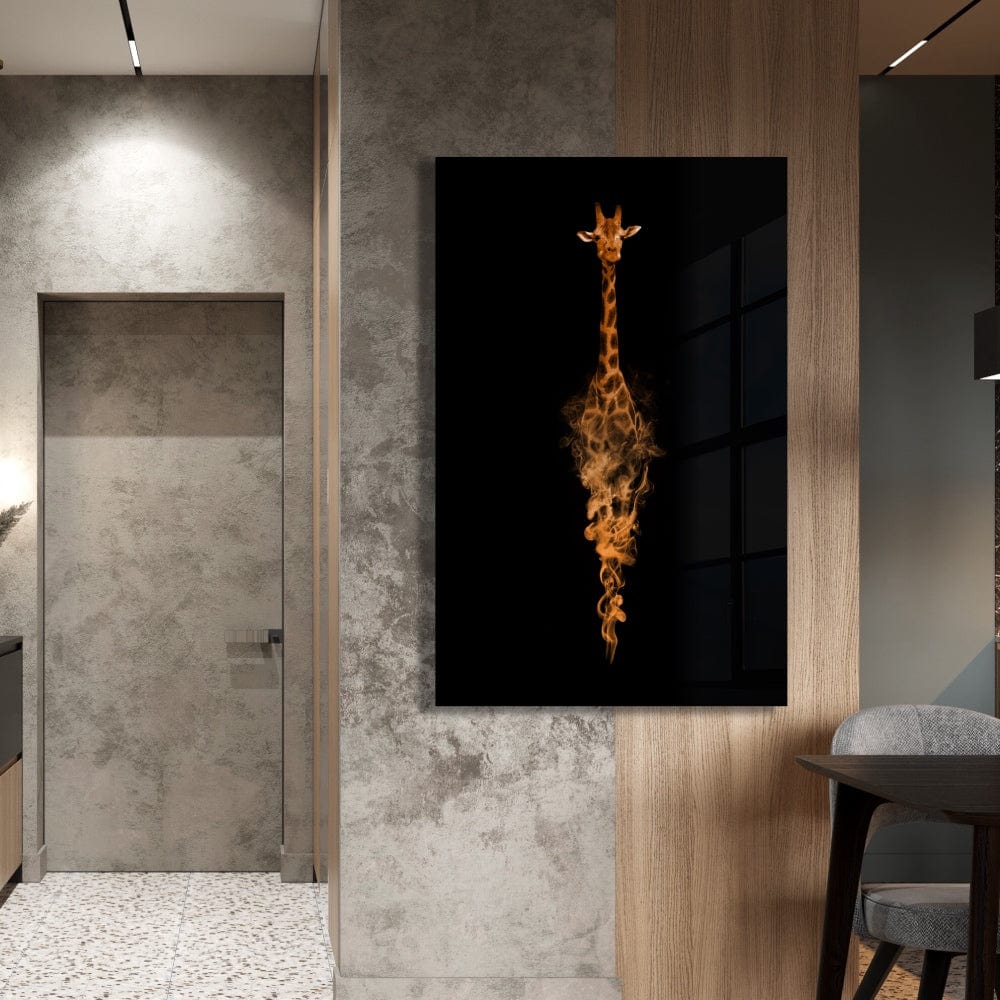 Artronauts Art Glass Print Giraffe
