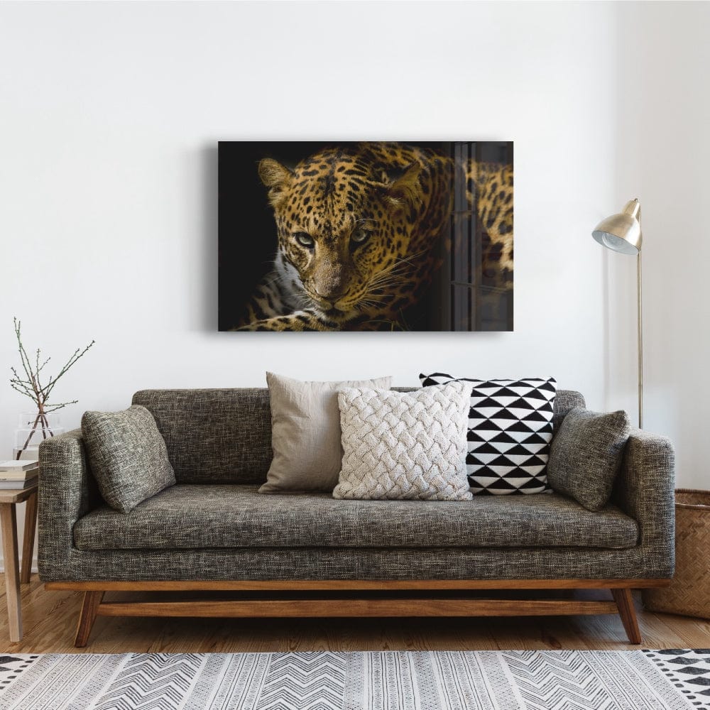 Artronauts Glass Print The Leopard