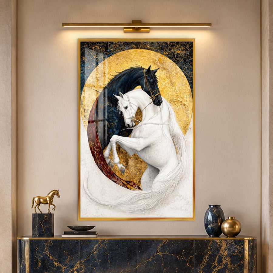 Animal glass wall art