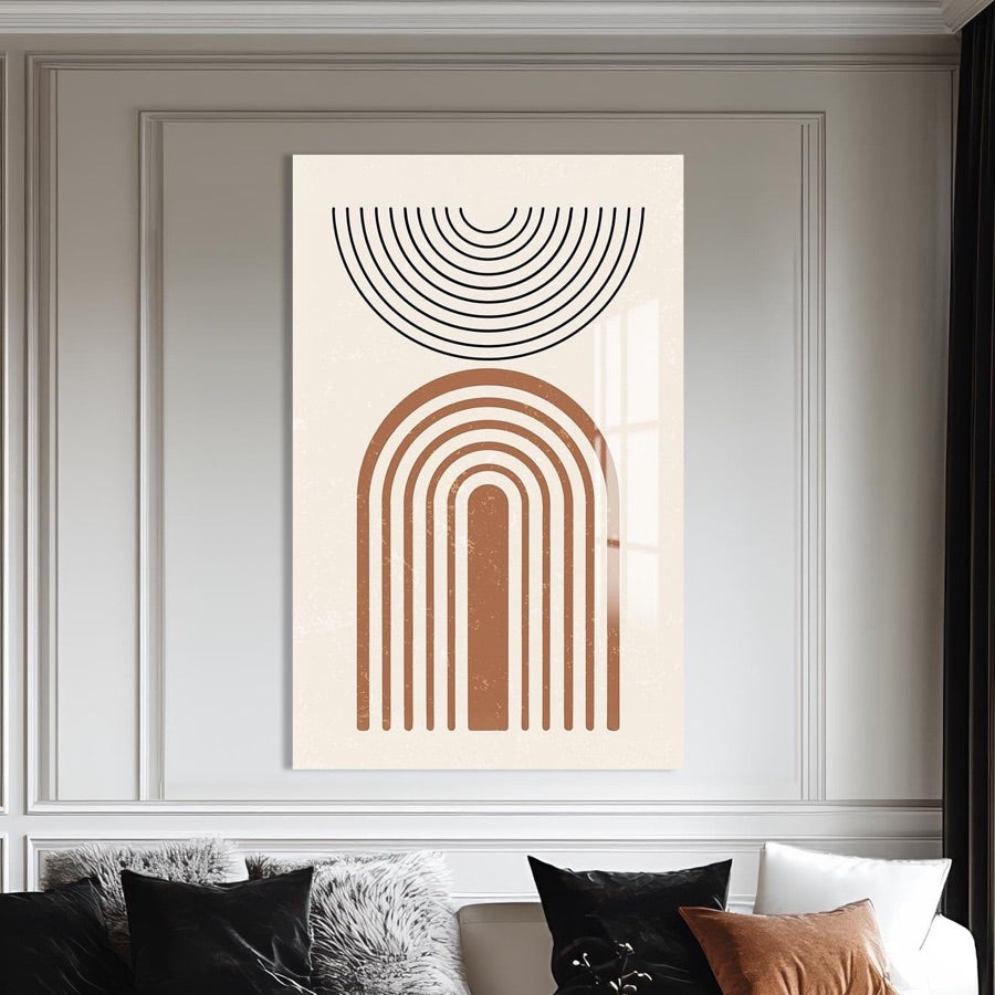 Bohemian glass wall art