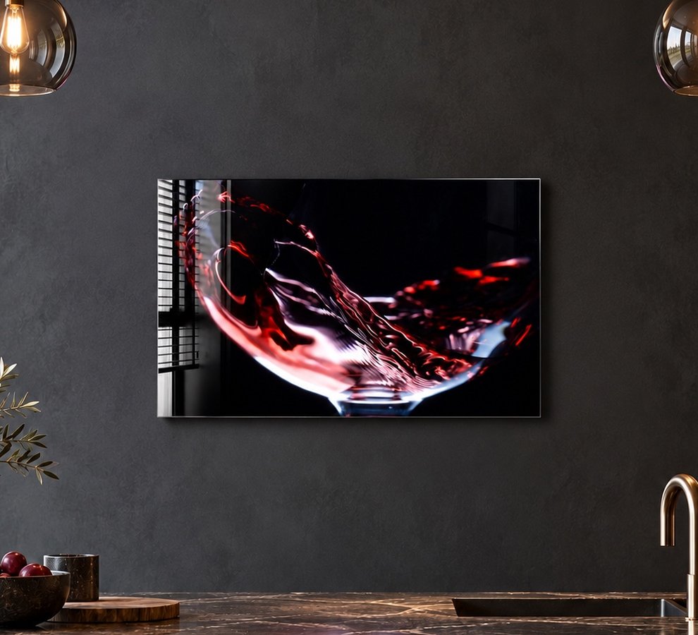 Food drink glass wall art