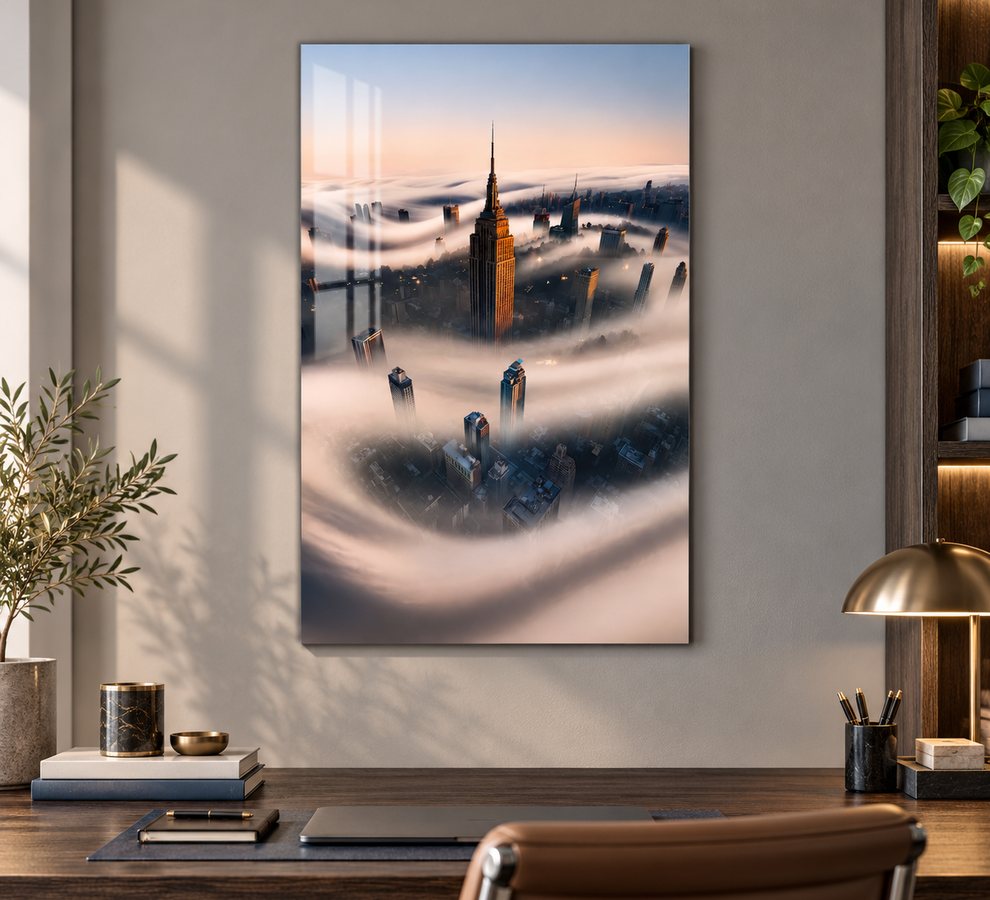 Office glass wall art