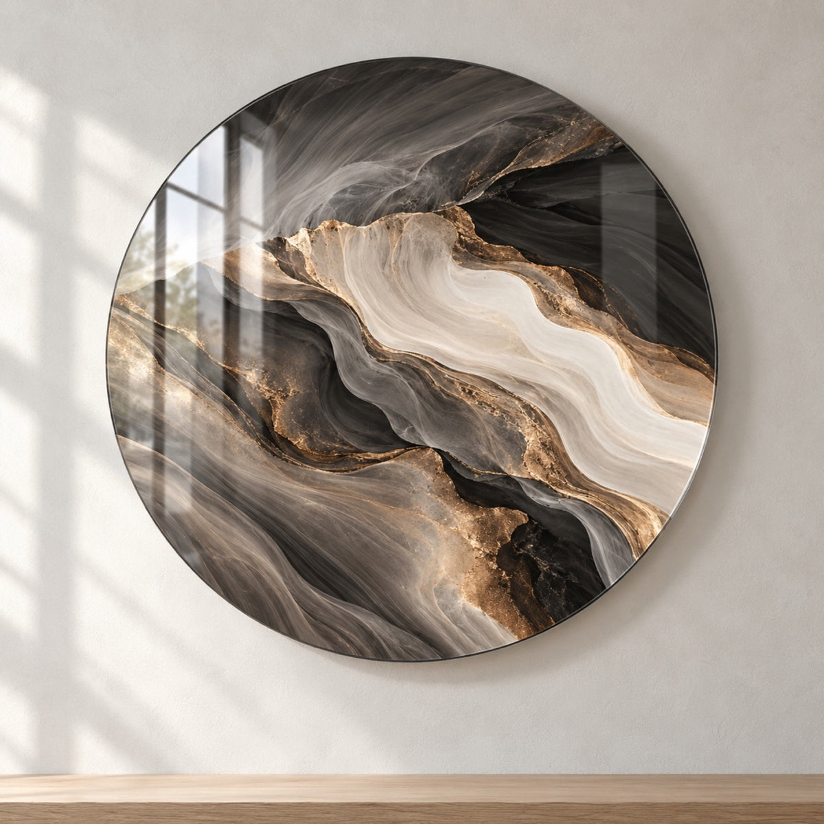 Round Glass Wall Art