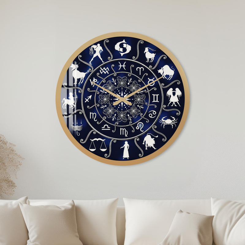 Celestial Zodiac with gold frame