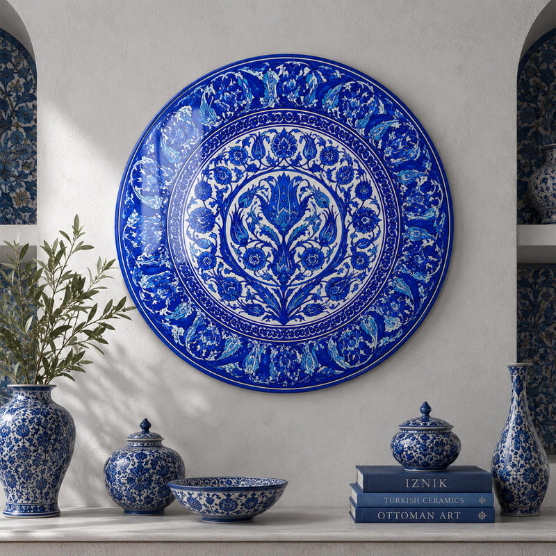 Cobalt Floral Medallion lifestyle view