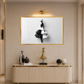 Monochrome Fashion Silhouette with gold frame