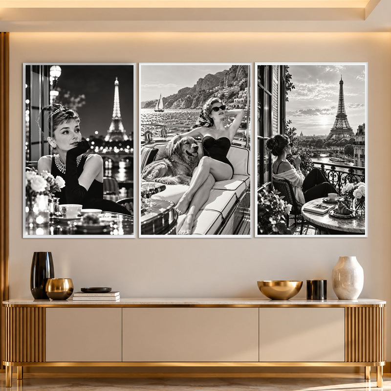 Riviera Paris Glamour with white frame