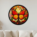 Autumn Butterfly Tree with black frame