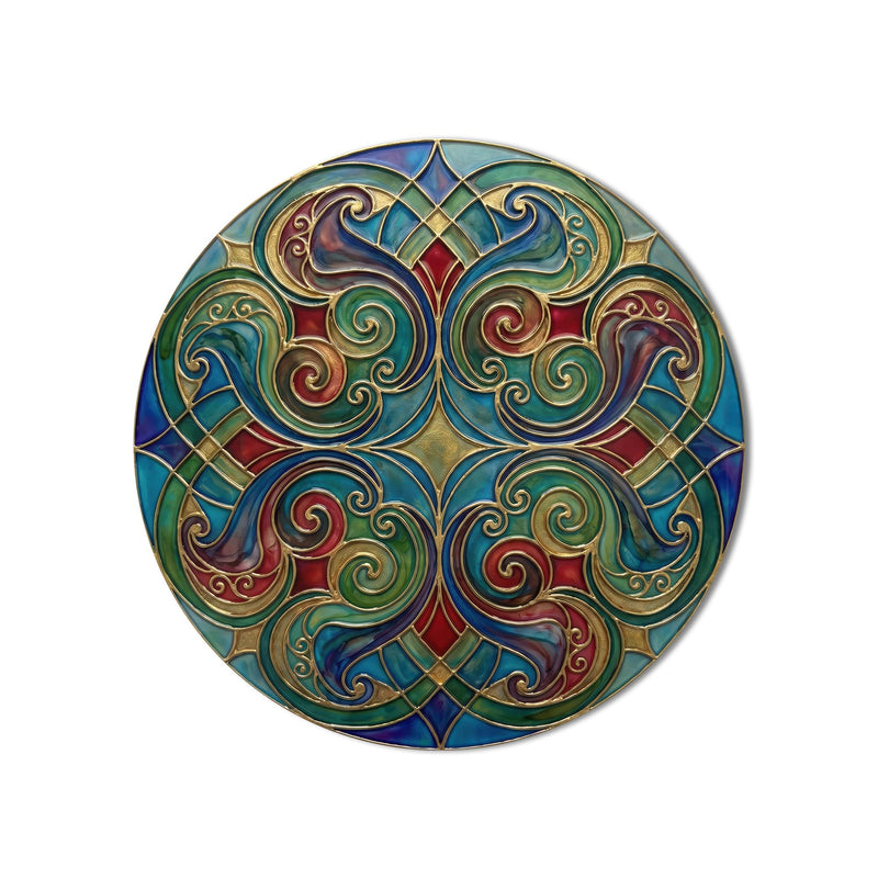 Art Nouveau Enamel Scrollwork product shot on white background