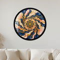 Royal Petal Swirl with gold frame