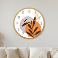 Terracotta Botanical Shapes with gold frame