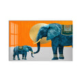Artronauts Glass Print Ornamental Elephants Glass Wall Art