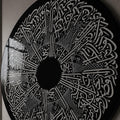 Monochrome Calligraphy Star Burst lifestyle view