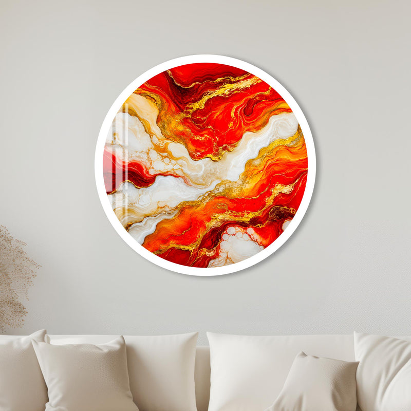 Molten Marble Blaze with white frame