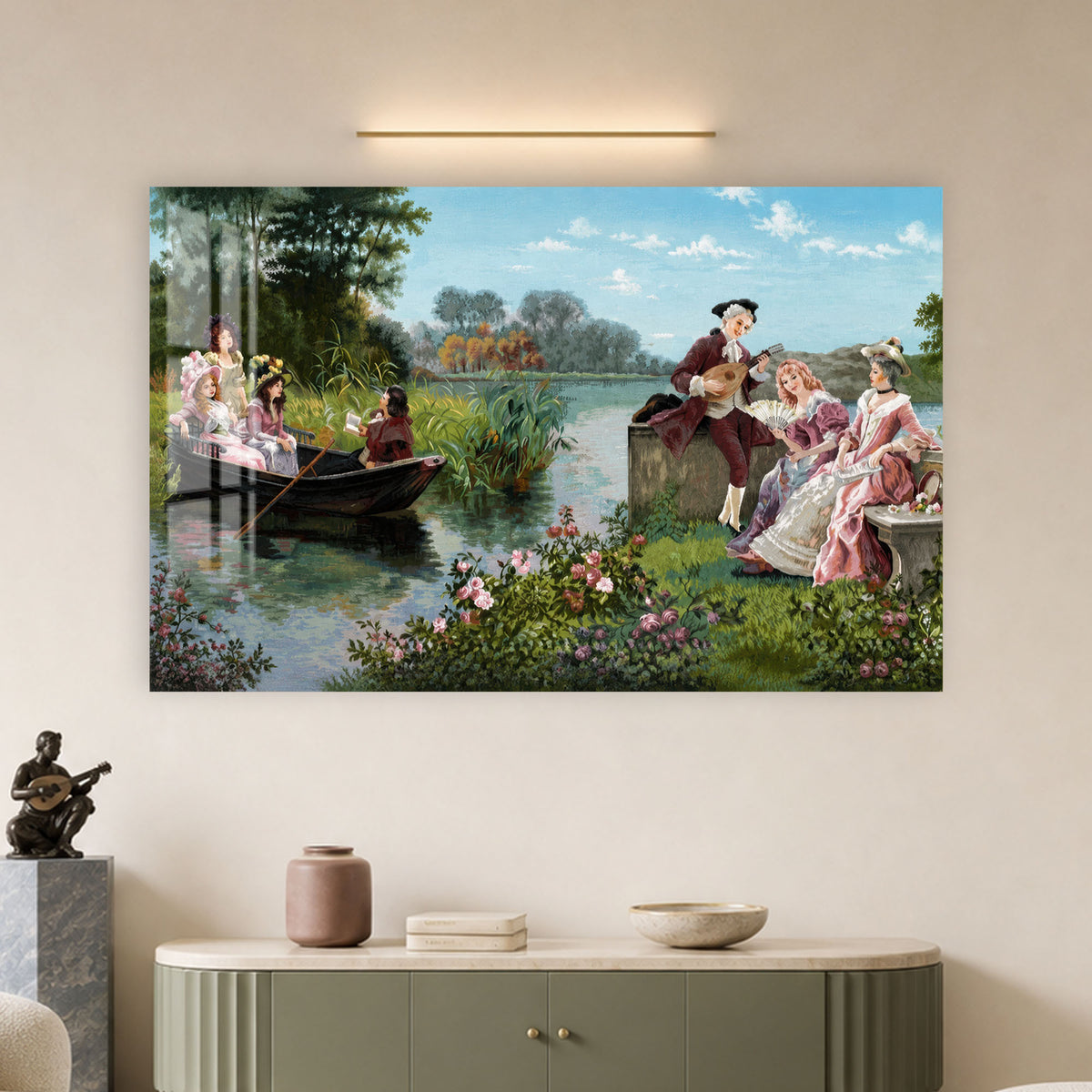 Rococo Garden Serenade in a modern room