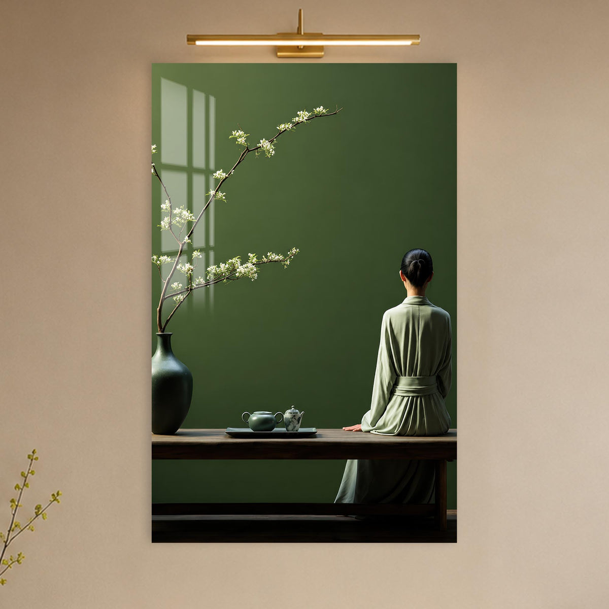 Quiet Tea Meditation in a modern room