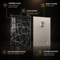 Midnight Motion — tempered glass, ultra HD print, ready to hang