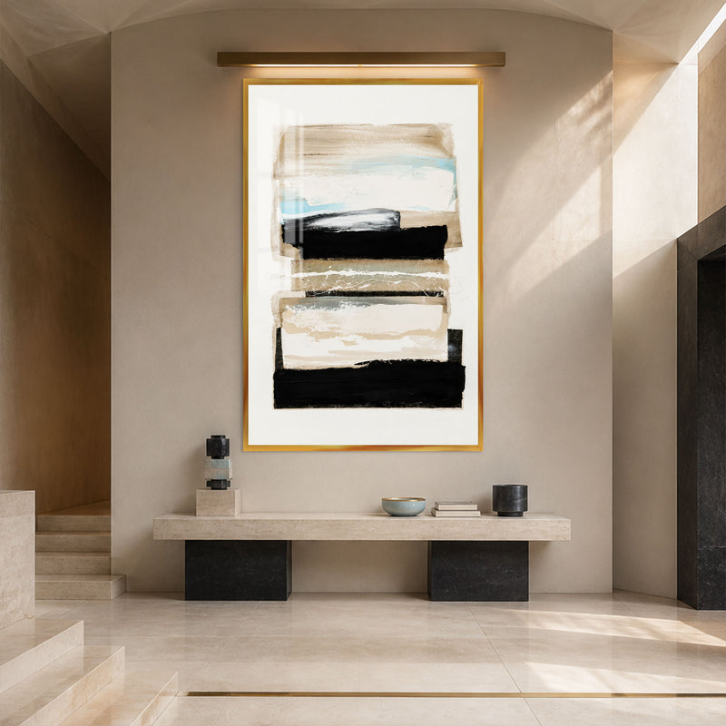 Coastal Layers with gold frame