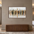 Manhattan Reflections with walnut frame