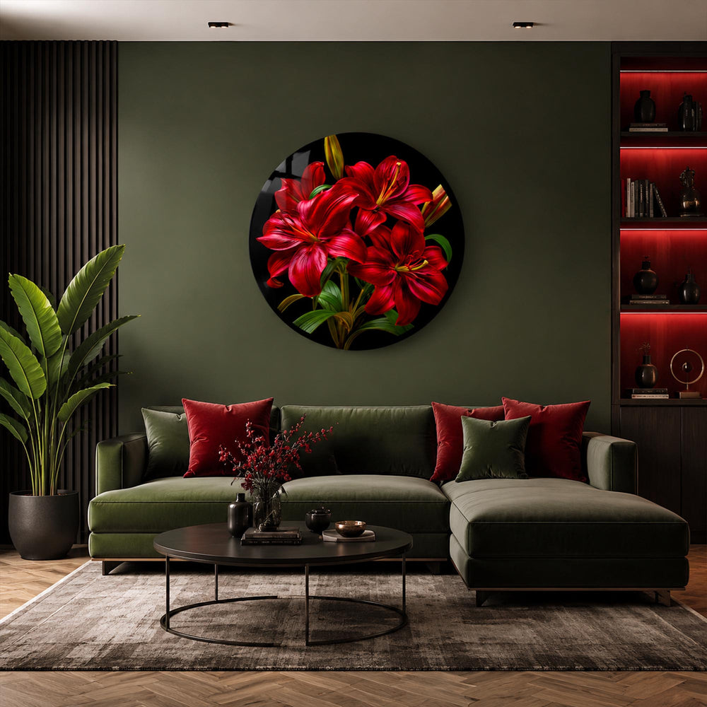 Crimson Lily Bouquet lifestyle view