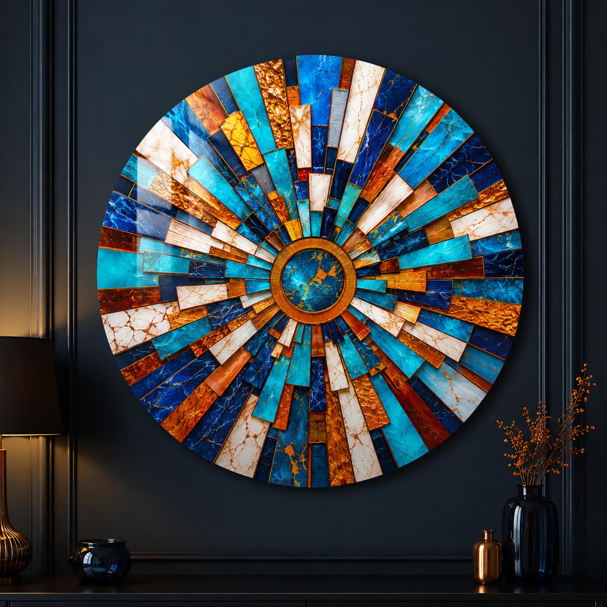 Turquoise Golden Sunburst lifestyle view