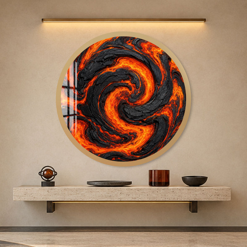 Molten Vortex with gold frame