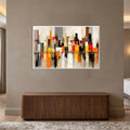 Urban Glow Reflections with white frame