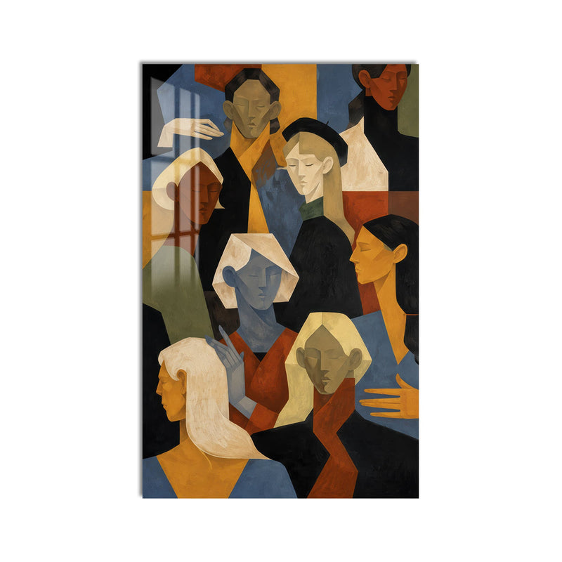 Artronauts Glass Print Gathered Voices Glass Wall Art