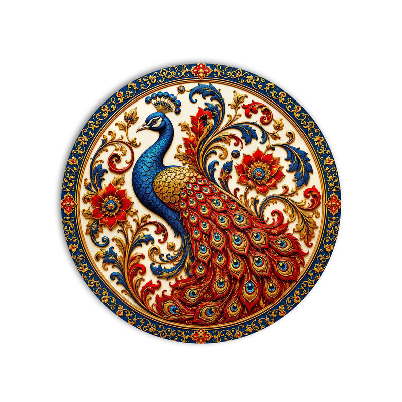 Regal Peacock Flourish product shot on white background