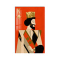 Artronauts Glass Print King Of Spades Glass Wall Art