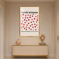 Kusama Dot Symphony with gold frame