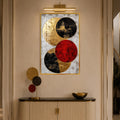 Gilded Circle Balance with gold frame