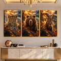 Golden Wilderness with gold frame