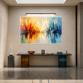 Fire and Ice Reflection with white frame