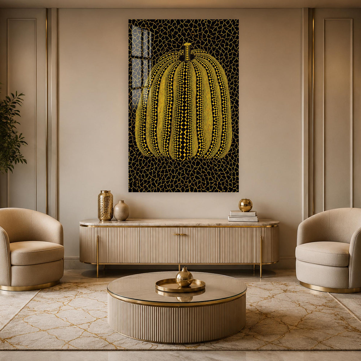 Golden Dotted Pumpkin lifestyle view