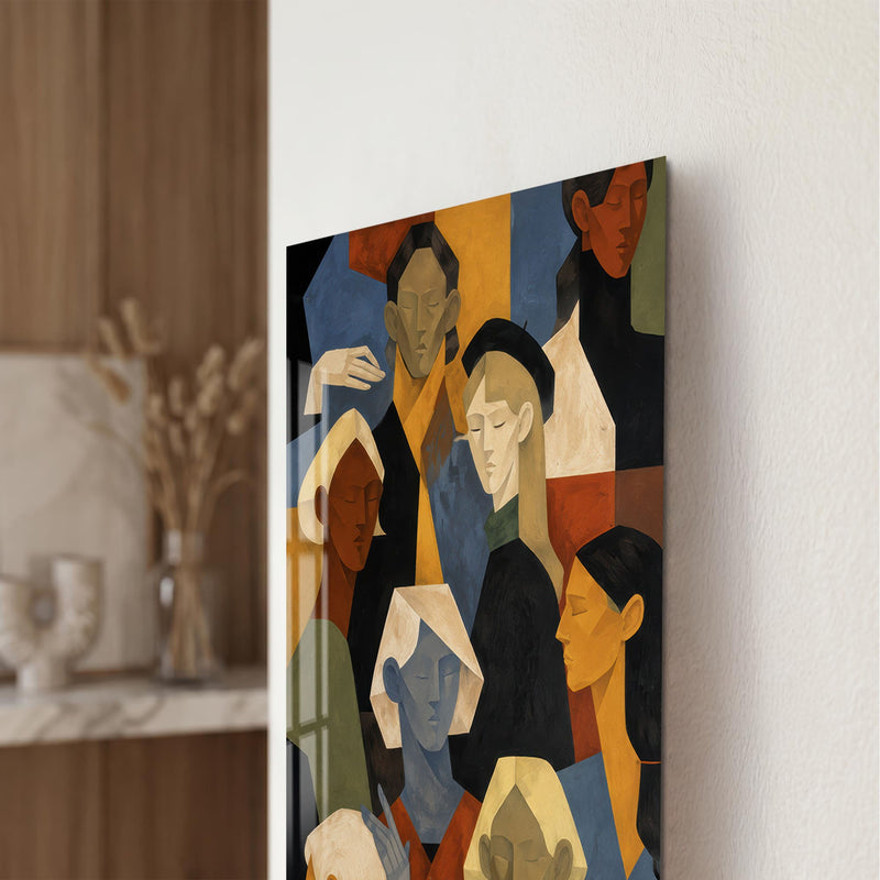 Artronauts Glass Print Gathered Voices Glass Wall Art
