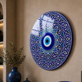 Blue Evil Eye Mandala angled lifestyle view