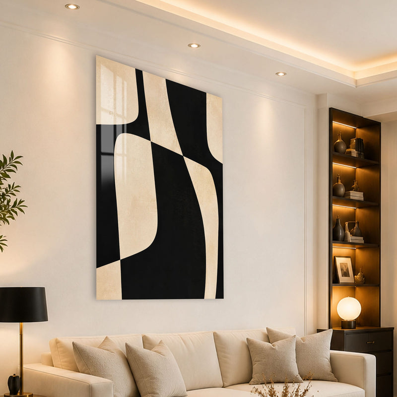 Artronauts Glass Print Interlocking Forms Glass Wall Art