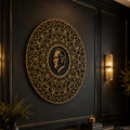 Gold Silhouette Portrait Medallion lifestyle view