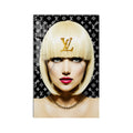 Artronauts Glass Print Golden Fashion Icon Glass Wall Art