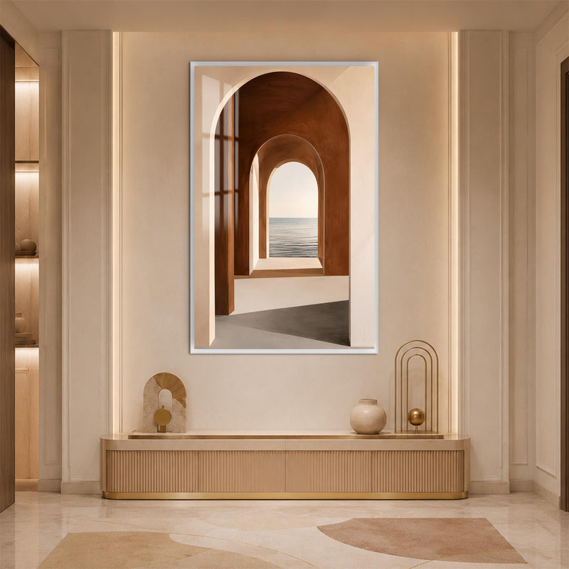 Arches To The Horizon with white frame