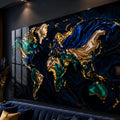 Gilded World Map lifestyle view