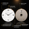 Classic Roman Numerals — tempered glass, ultra HD print, ready to hang