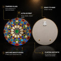 Moroccan Star Mosaic Medallion — tempered glass, ultra HD print, ready to hang
