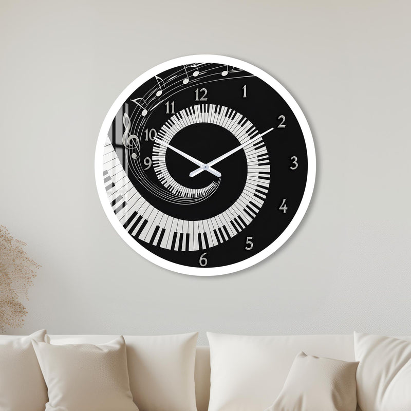 Spiral Piano Melody with white frame