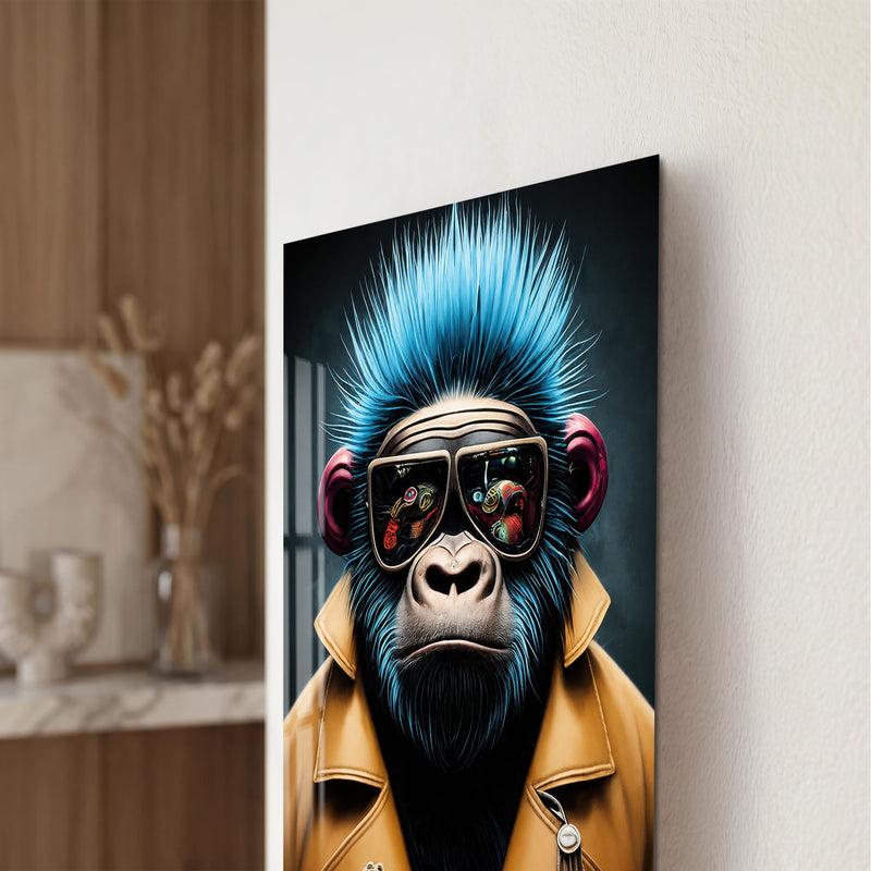 Artronauts Glass Print Cyber Gorilla Glass Wall Art
