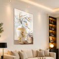 Golden Blossom Vases angled lifestyle view