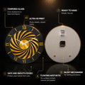 Golden Spiral — tempered glass, ultra HD print, ready to hang