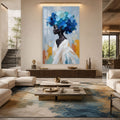 Artronauts Glass Print Blue Blossom Crown Glass Wall Art