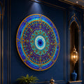 Sapphire Celestial Mandala close-up angled detail